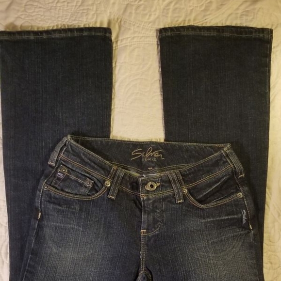 Silver Brazil Boot Cut Womens Jeans/Measures 24" - Picture 2 of 7